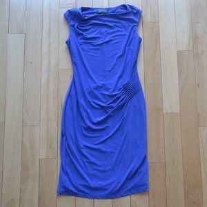 Lauren Ralph Lauren Dress Cocktail Professional Size 8P (Women's) Royal Blue